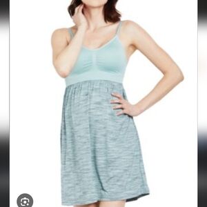Motherhood Soft Blue and Gray Maternity Wear